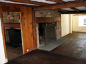 View of two fireplaces from the 'Keeping' room